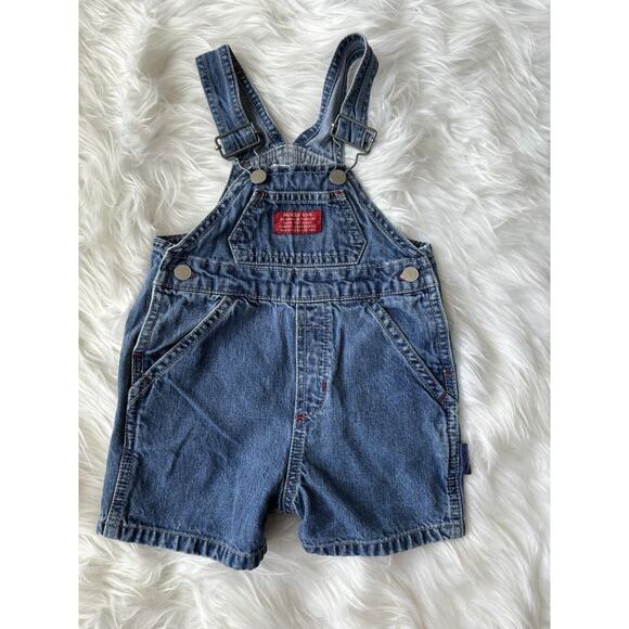 Baby Guess Vintage Sz. 12 Month Denim Shortalls. Adorable, Classic Outfit - Picture 1 of 10